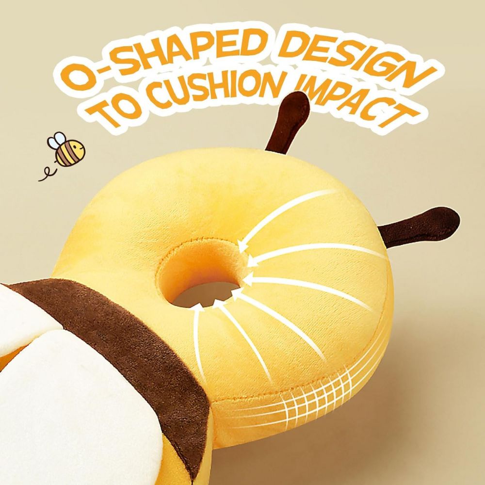 Baby Head Protector Backpack - Cute Bee Design Little Guard