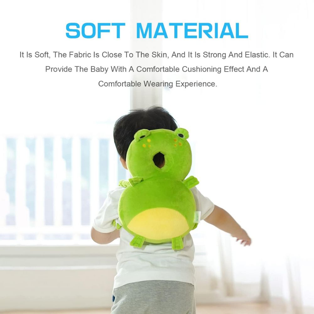 Baby Head Protector Backpack – Cute Frog Design Little Guard