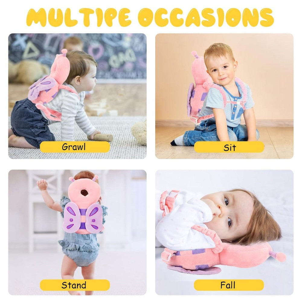 Baby Head Protector Backpack - Butterfly Design Little Guard