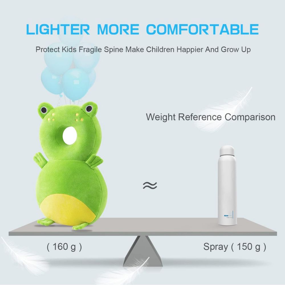 Baby Head Protector Backpack – Cute Frog Design Little Guard