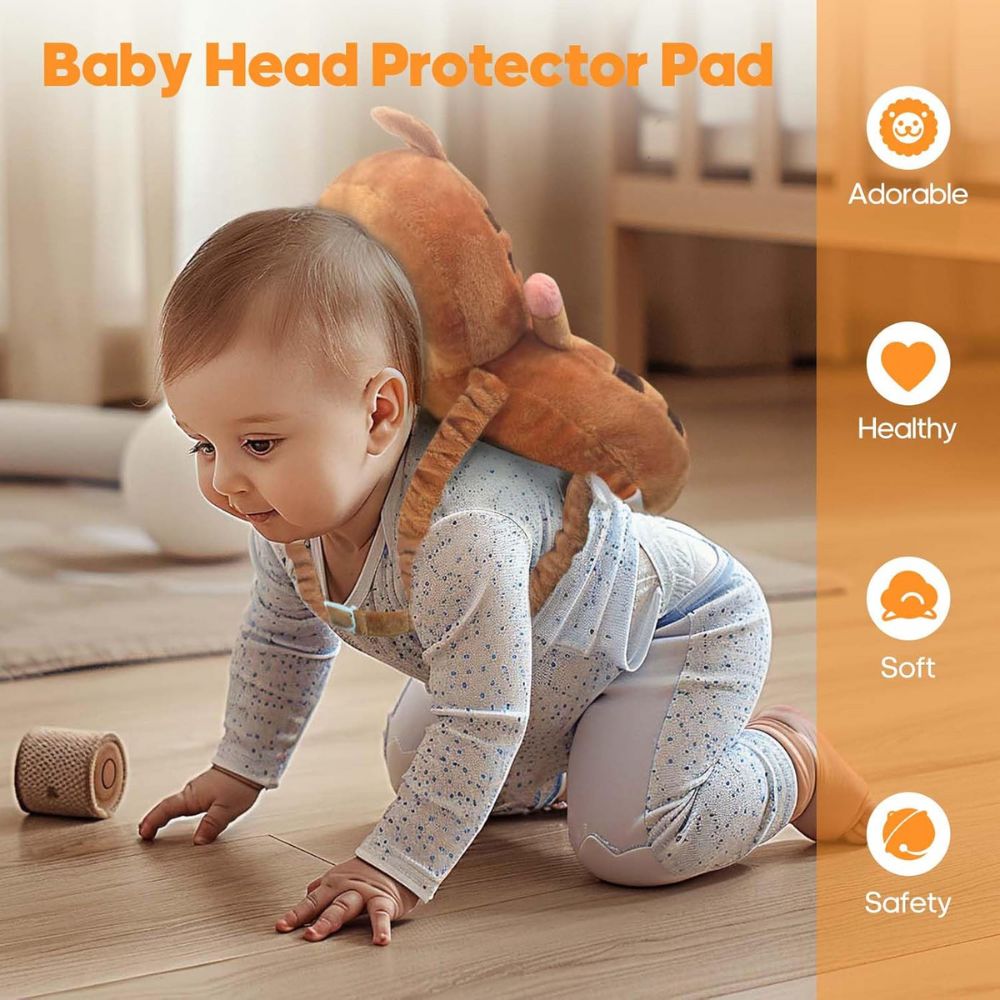 Baby Head Protector Backpack – Cute Tiger Design Little Guard