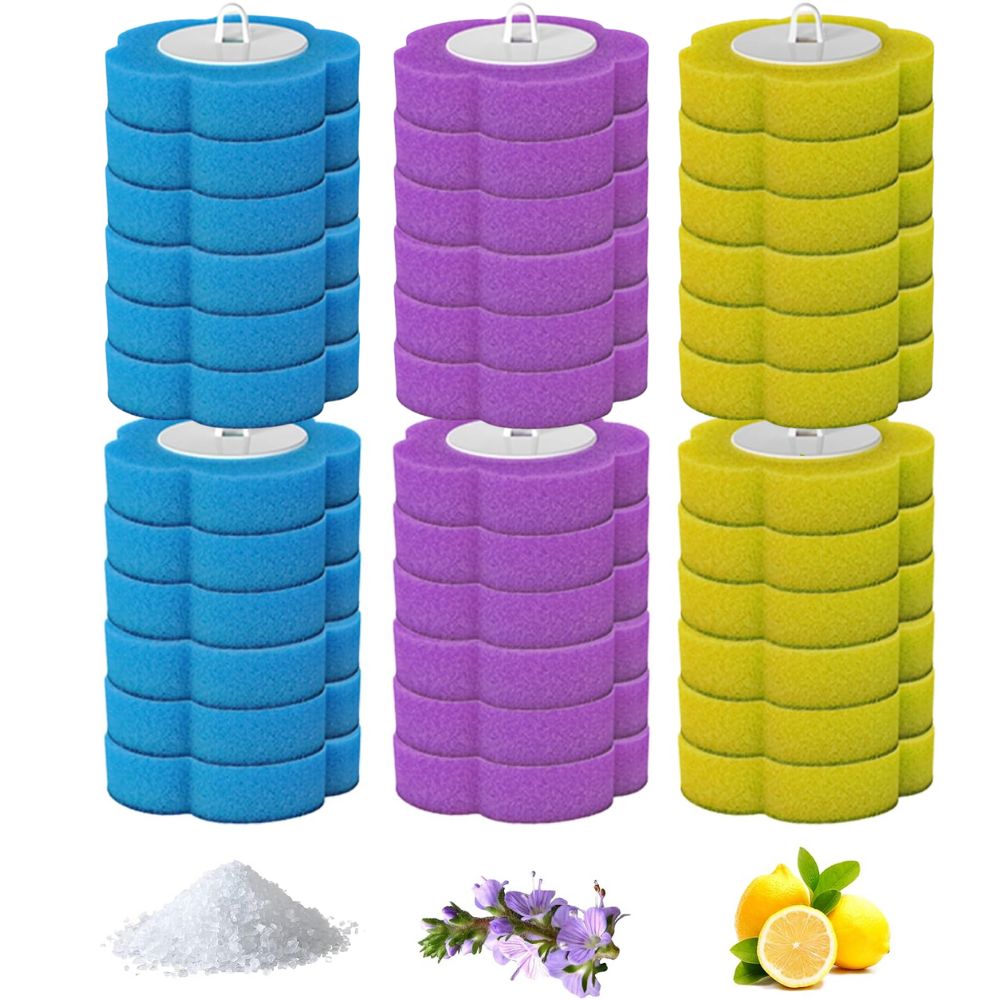 Disposable Toilet Brush Set with Replacement Heads For Hygienic Bathroom Cleaning