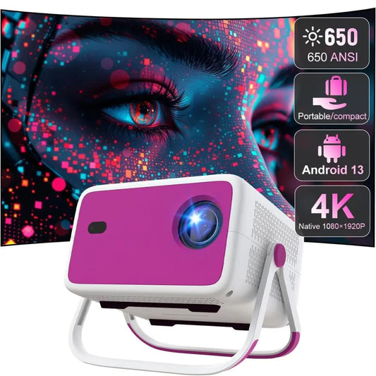 PRIMEX PRO Smart Projector – 4K 1080P, Wi-Fi 6, Bluetooth, Auto Keystone, Electric Focus PRIMEX PRO