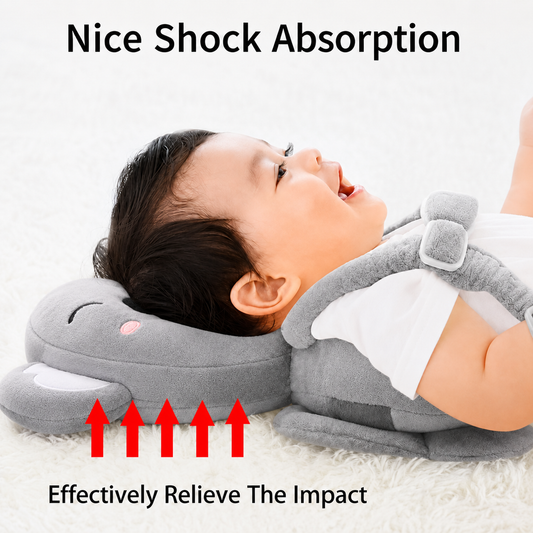 Baby Head Protector Backpack – Cute Racoon Design