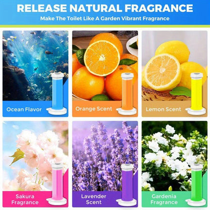 Fresh Flower Gel Toilet Cleaner Stamps (84 Count) – No Scrub, Long-Lasting Freshness