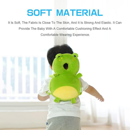 Baby Head Protector Backpack – Cute Frog Design Little Guard