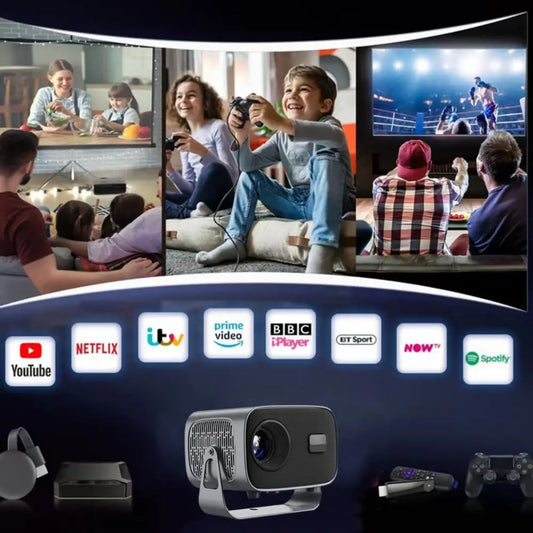 PRIMEX PRO A10 Mini Projector – Android 11, Wi-Fi 6, Bluetooth 5.2, 4K-Compatible, 160″ Display PRIMEX PRO