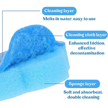 Disposable Toilet Brush Set with Replacement Heads For Hygienic Bathroom Cleaning