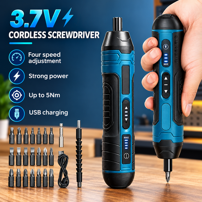 Electric Cordless Screwdriver Kit – Easy DIY & Quick Repairs