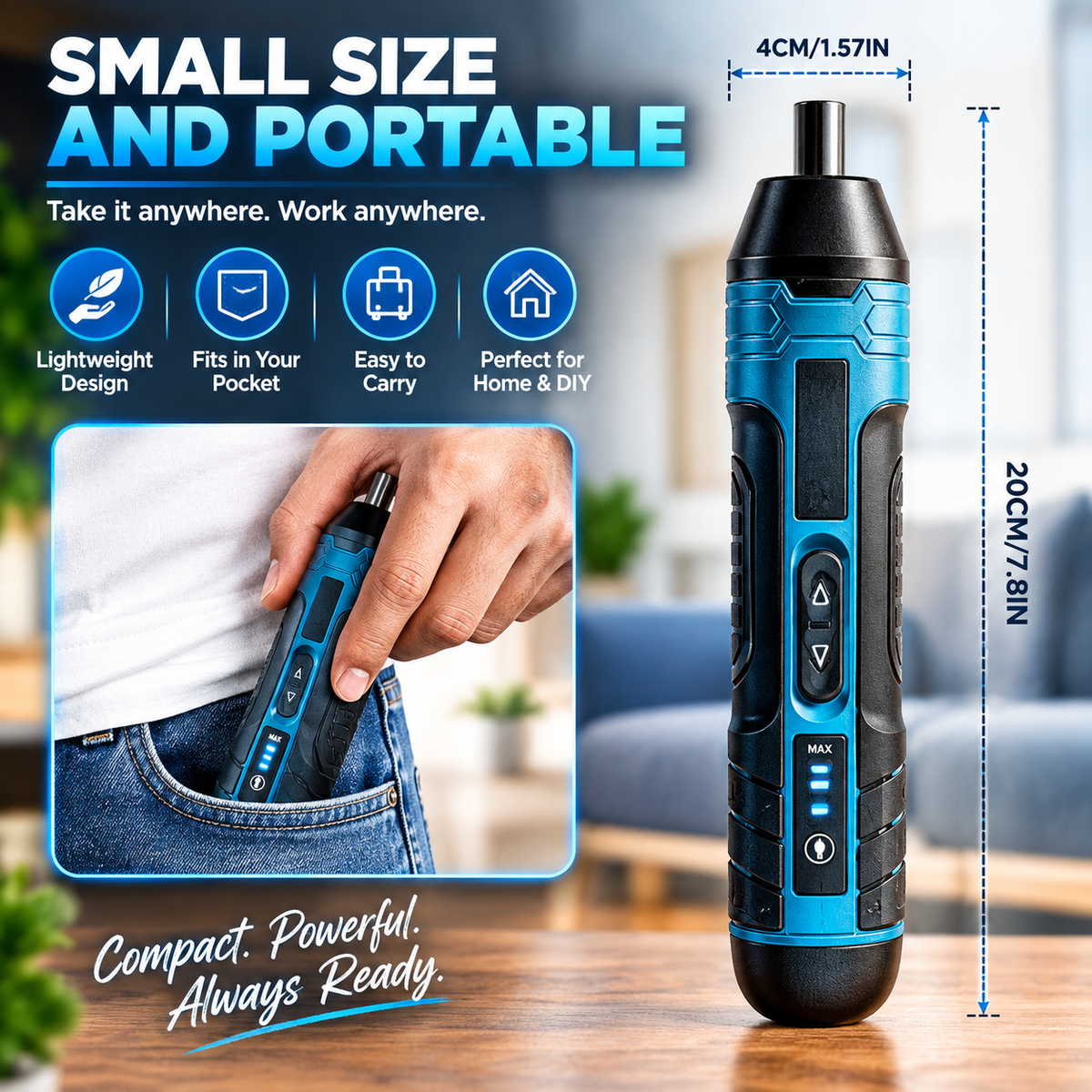 Electric Cordless Screwdriver Kit – Easy DIY & Quick Repairs