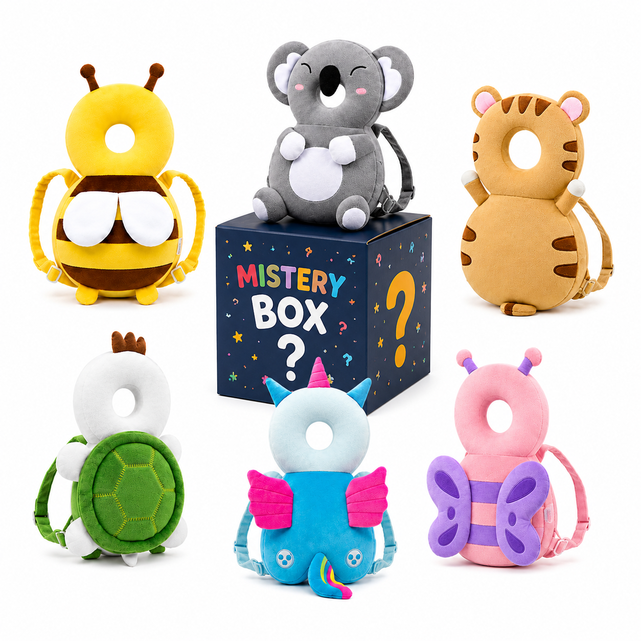 Cute Designs Baby Head Protector Backpack - Ideal for Baby Gift