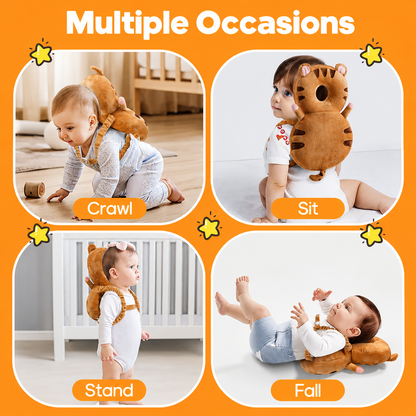 Baby Head Protector Backpack – Cute Tiger Design