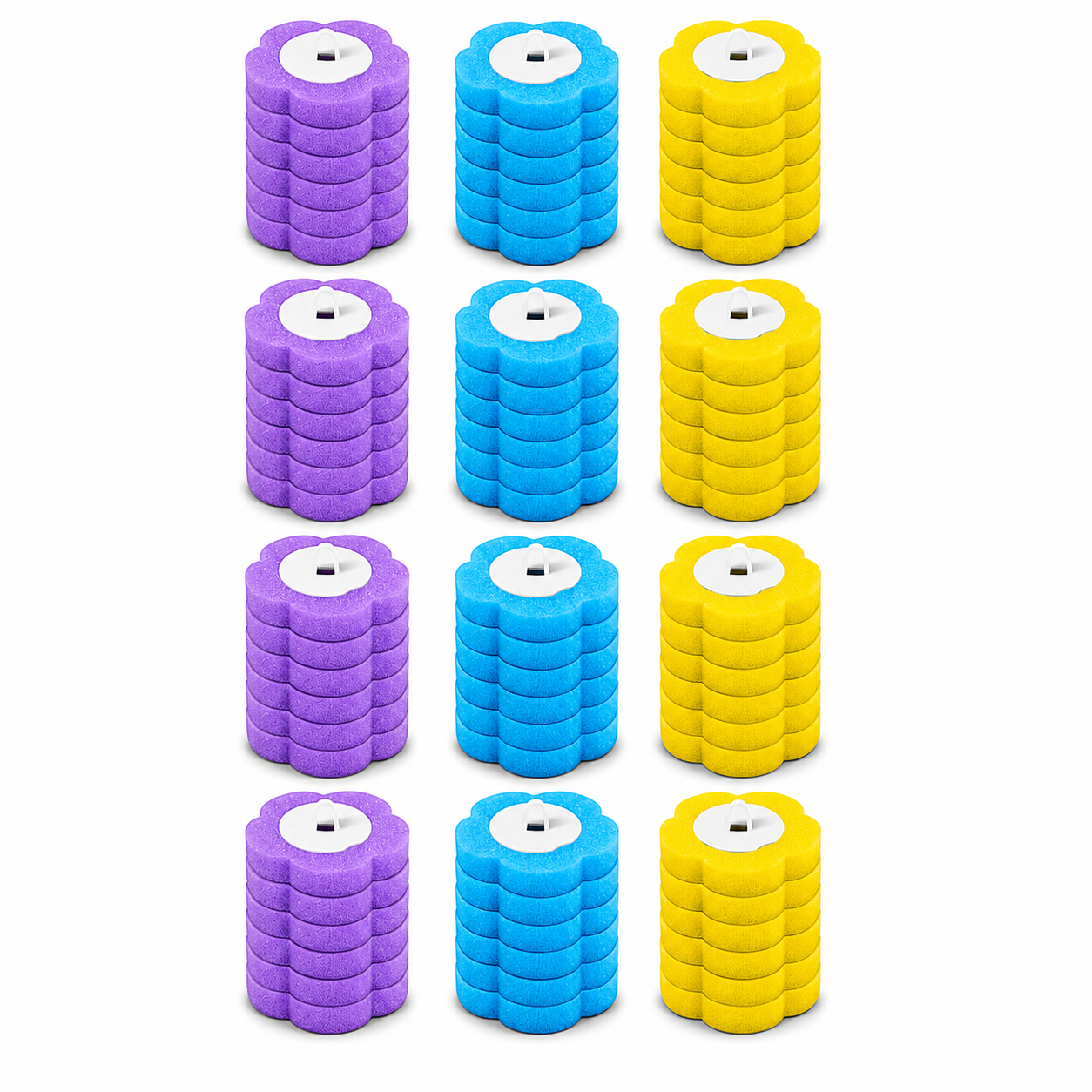 Disposable Toilet Brush Set with Replacement Heads For Hygienic Bathroom Cleaning