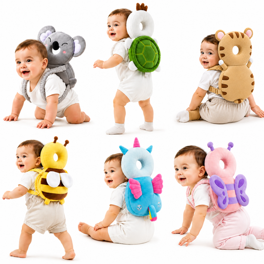 Cute Designs Baby Head Protector Backpack - Ideal for Baby Gift