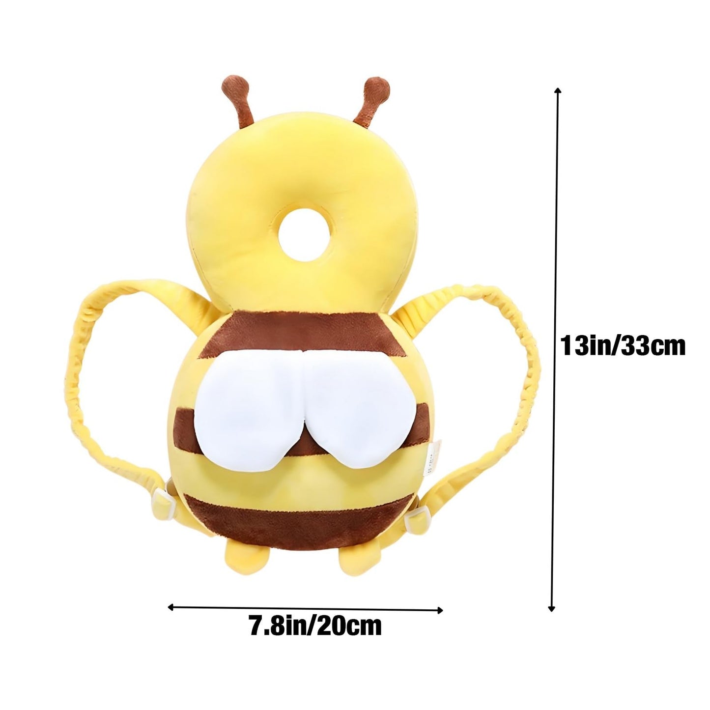 Baby Head Protector Backpack - Cute Bee Design
