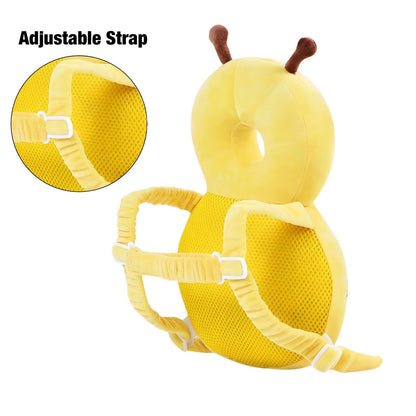 Baby Head Protector Backpack - Cute Bee Design